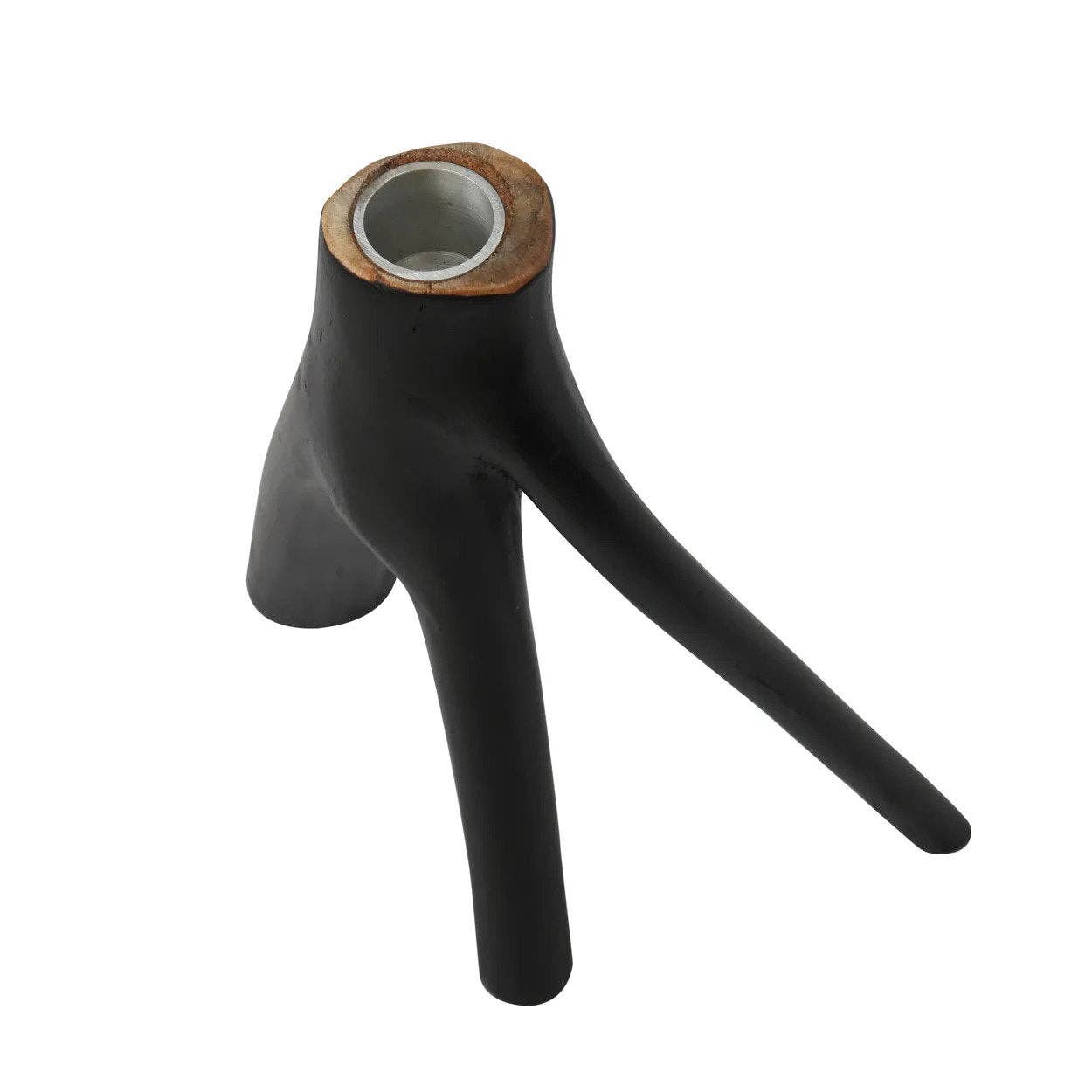 Bazar Bizar Living – Suporte de vela por atacado – Suporte de Velas Triplo em Forma de Galho - Preto7