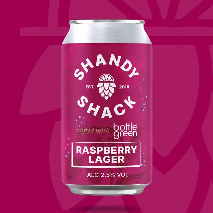 Shandy Shack & bottlegreen Raspberry Lager - 12 x 330ml Can for wholesale by Shandy Shack