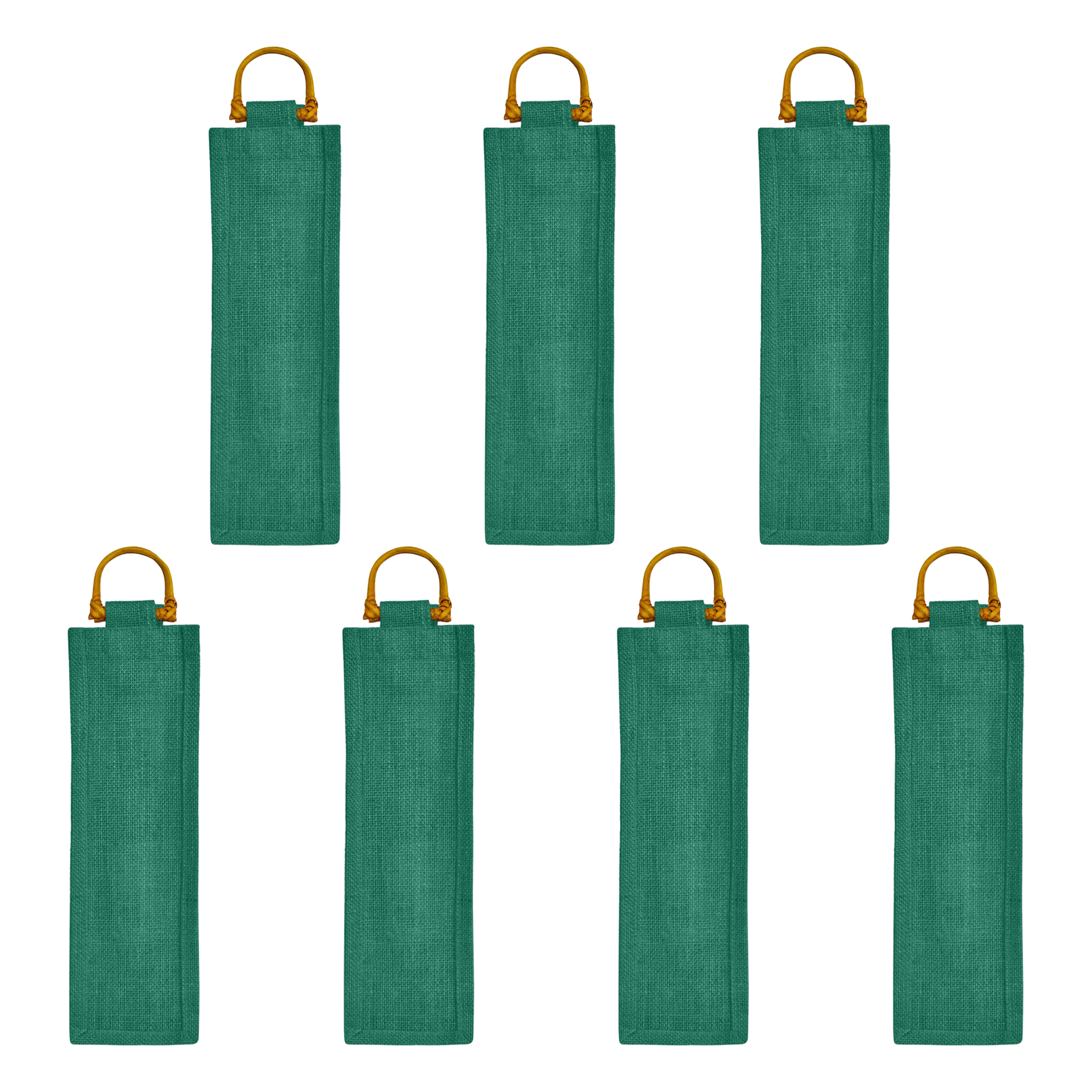 ecojutebags - Wholesale Wine Gift Bag - Eco Jute Wine Bags  7-Pack with Wooden D Handles for Gifting16