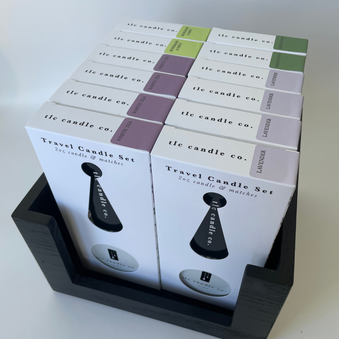 TLC Candle Co. - Wholesale Travel Candles - "Spa Retreat" Travel Candle Set (12)1