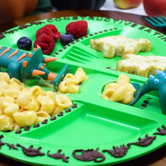 Constructive Eating - Wholesale Dinner Plate - Kids & Baby - Dino Plate2
