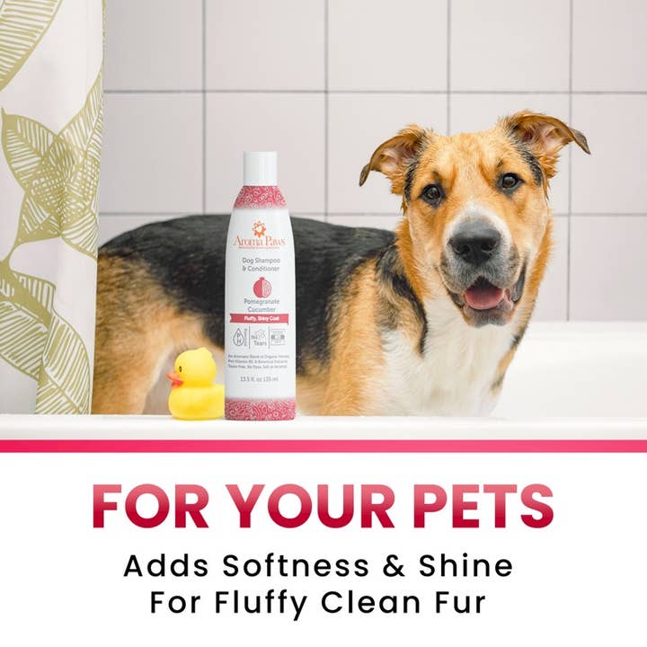Aroma Paws - Wholesale Pet shampoo – Dog - 13.5 Oz. Shampoo Pomegranate Cucumber1