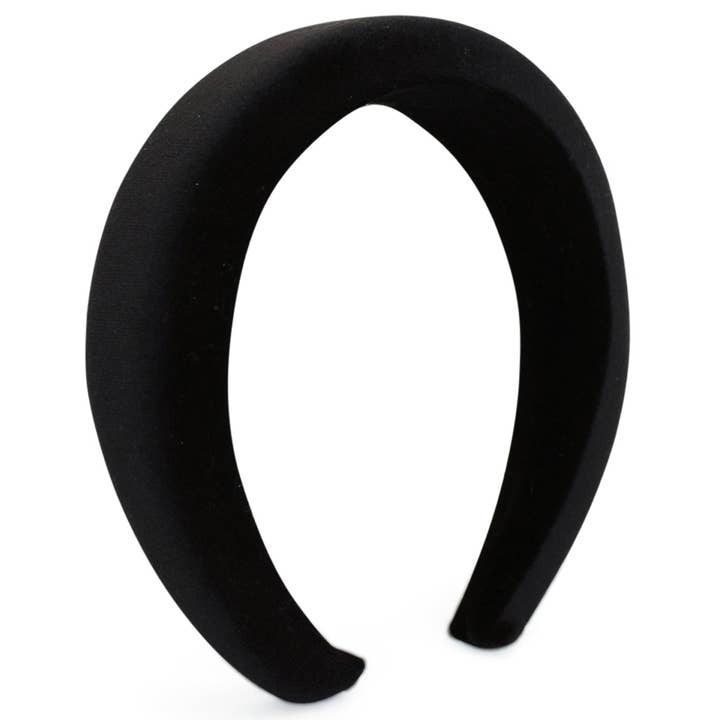 Fascia per capelli Leslie in nero per la vendita all'ingrosso da parte di Morgan & Taylor