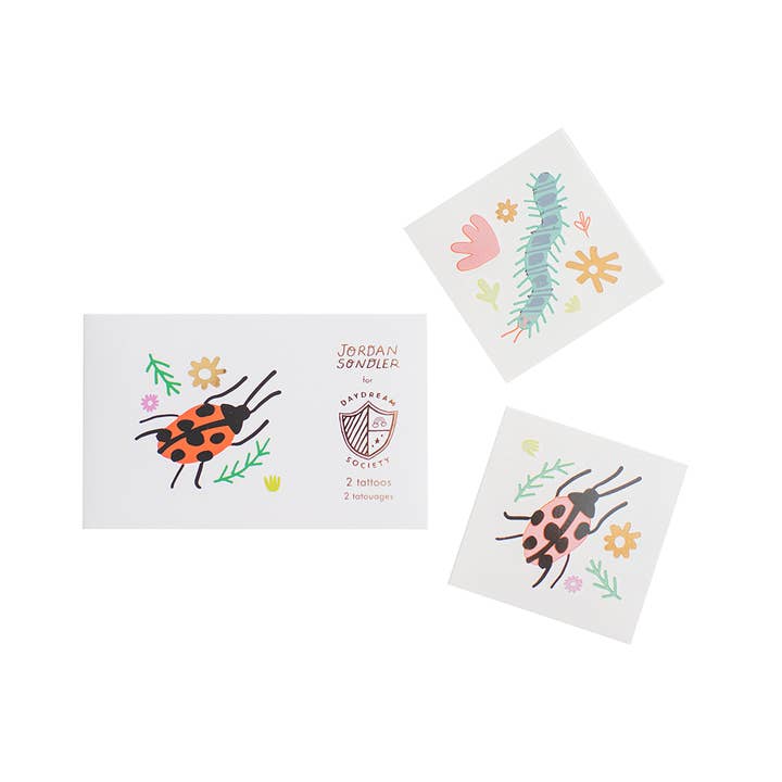 Backyard Bugs Temporary Tattoos - 2 Pk. for wholesale by Jollity & Co. + Daydream Society