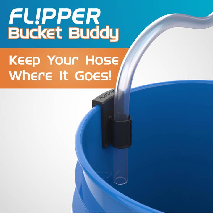 Flipper Aquarium Products - Wholesale Cleaning Bucket - Bucket Buddy - Hose Retention Clip