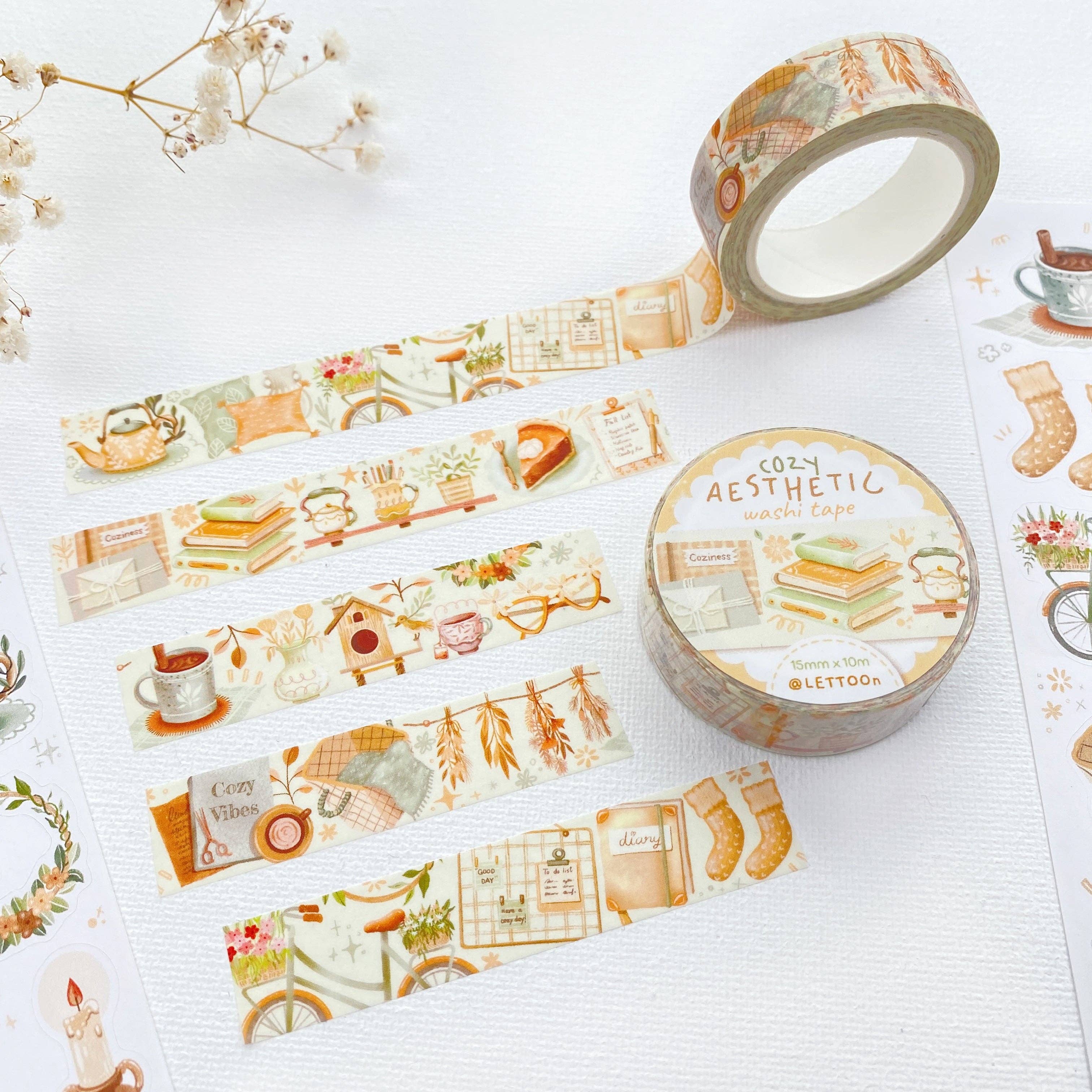 Lettoon - Wholesale Washi Tape - Washi Tape - Cozy Aesthetic6