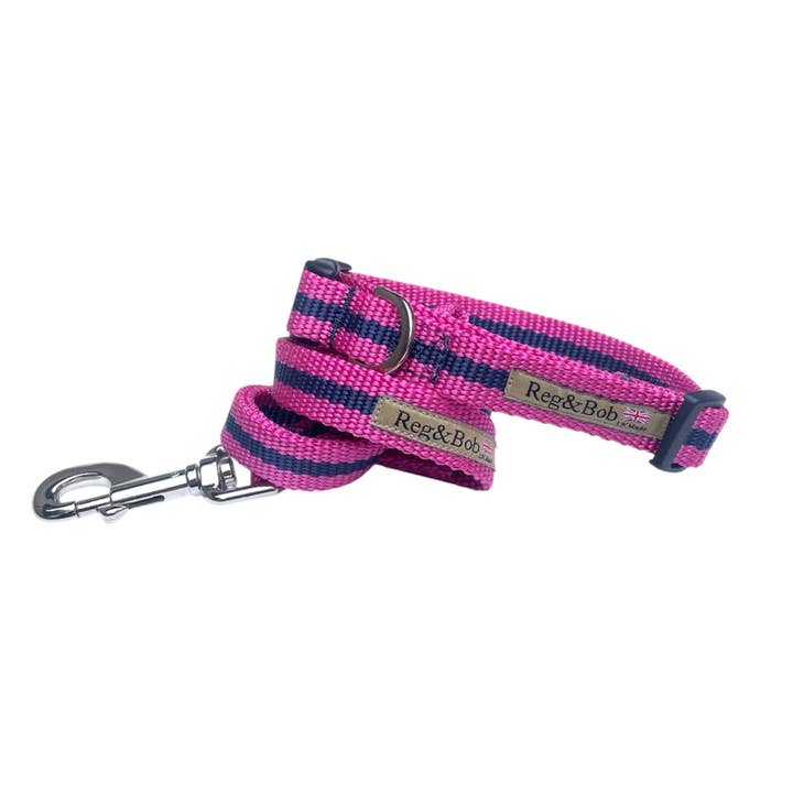 Reg&Bob - Wholesale Pet Collar - Dog - Reg&Bob Collar Pink stripe4