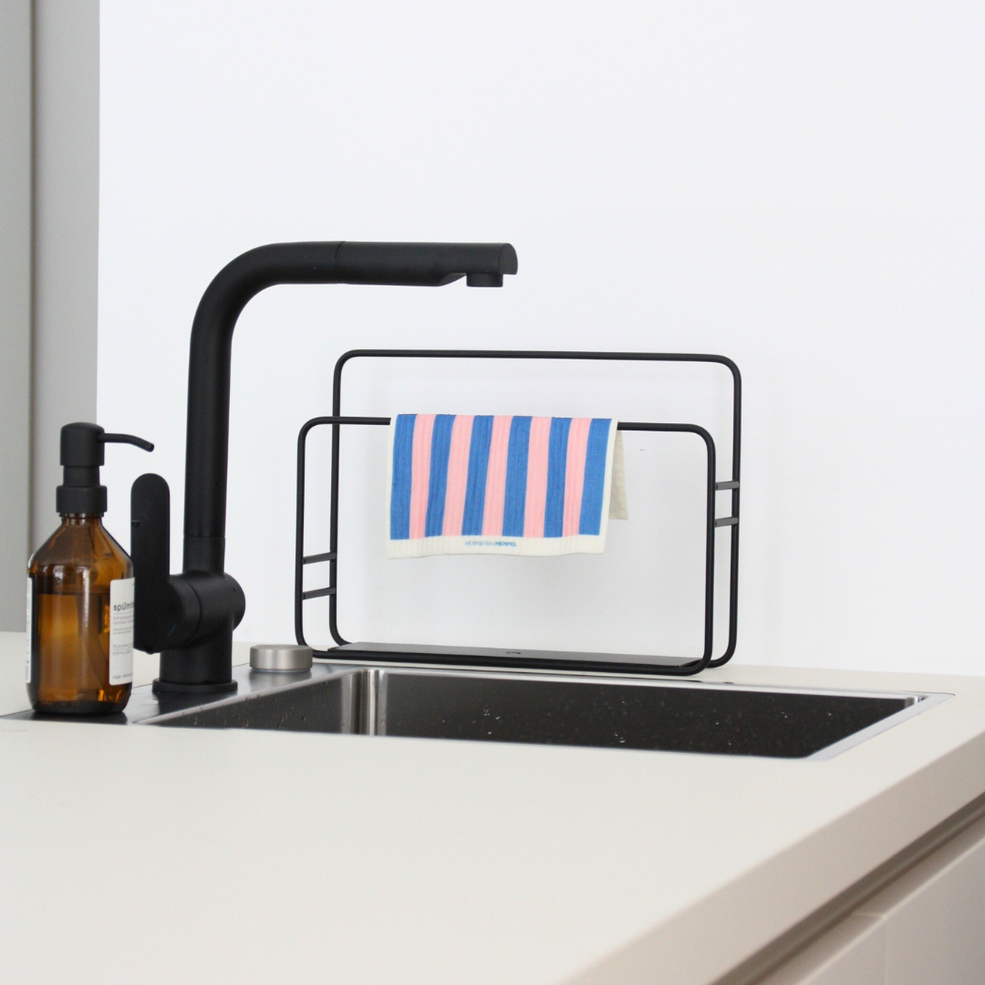 HERR&FRAUHEMPEL - Wholesale Dishcloth - Sponge cloth stripes blue-pink2