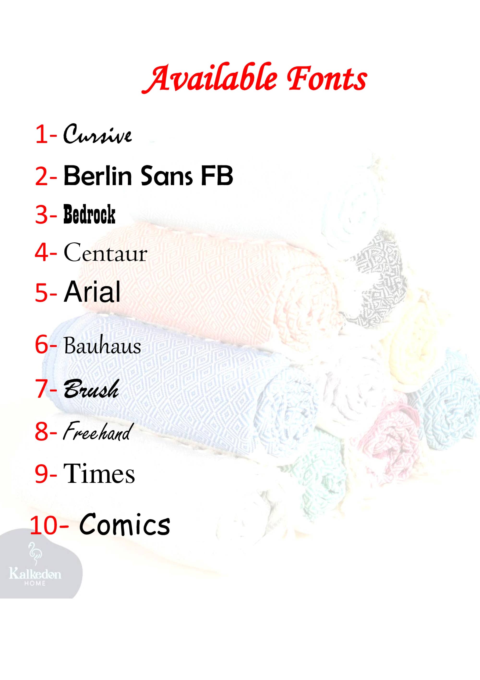 Kalkedon Towels - Wholesale Beach Towel - Personalized Towel | Embroidered Towel | Corporate Gifts13