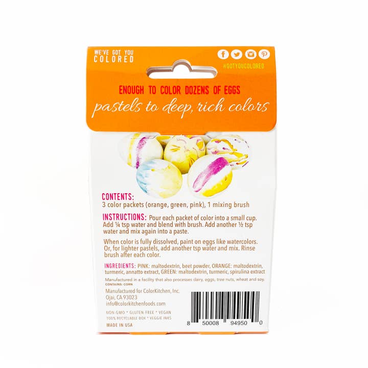 ColorKitchen - Wholesale DIY Craft Kit - Natural Easter Egg Paint Set-Plant Based Colors