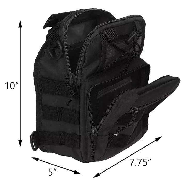 Cap Zone - Wholesale Crossbody Bag - Unisex - Digital Camo Tactical Heavy Duty Poly Sling Bag5