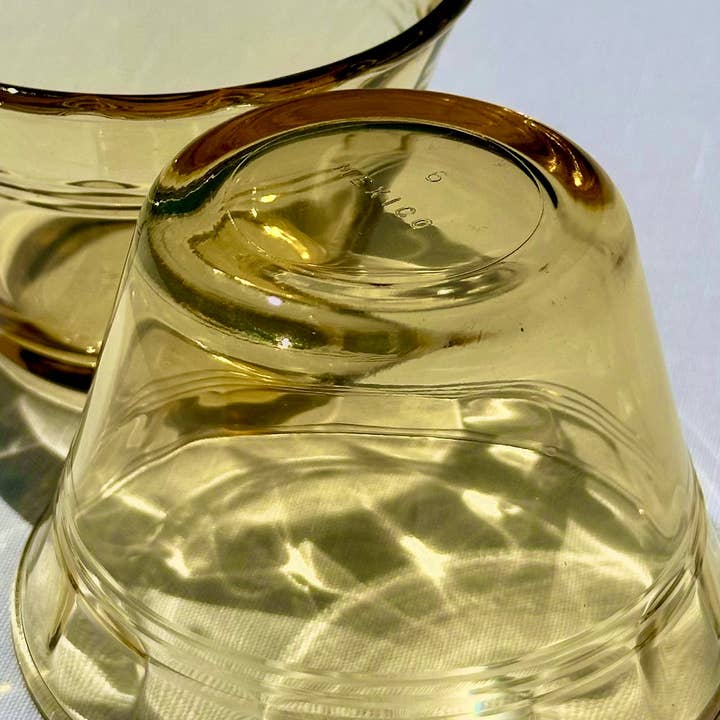 Moodbeli - Wholesale Ramekin - Vintage Honey Yellow Glass Ramekins (Set of 2)