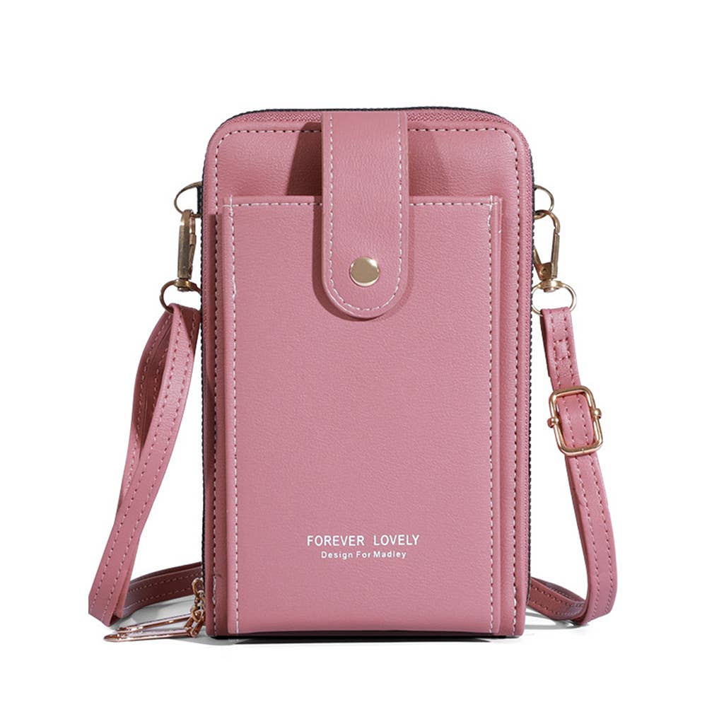 Wholesalesir - Wholesale Crossbody Bag - Women's - Solid Color Three-layer Phone Wallet4