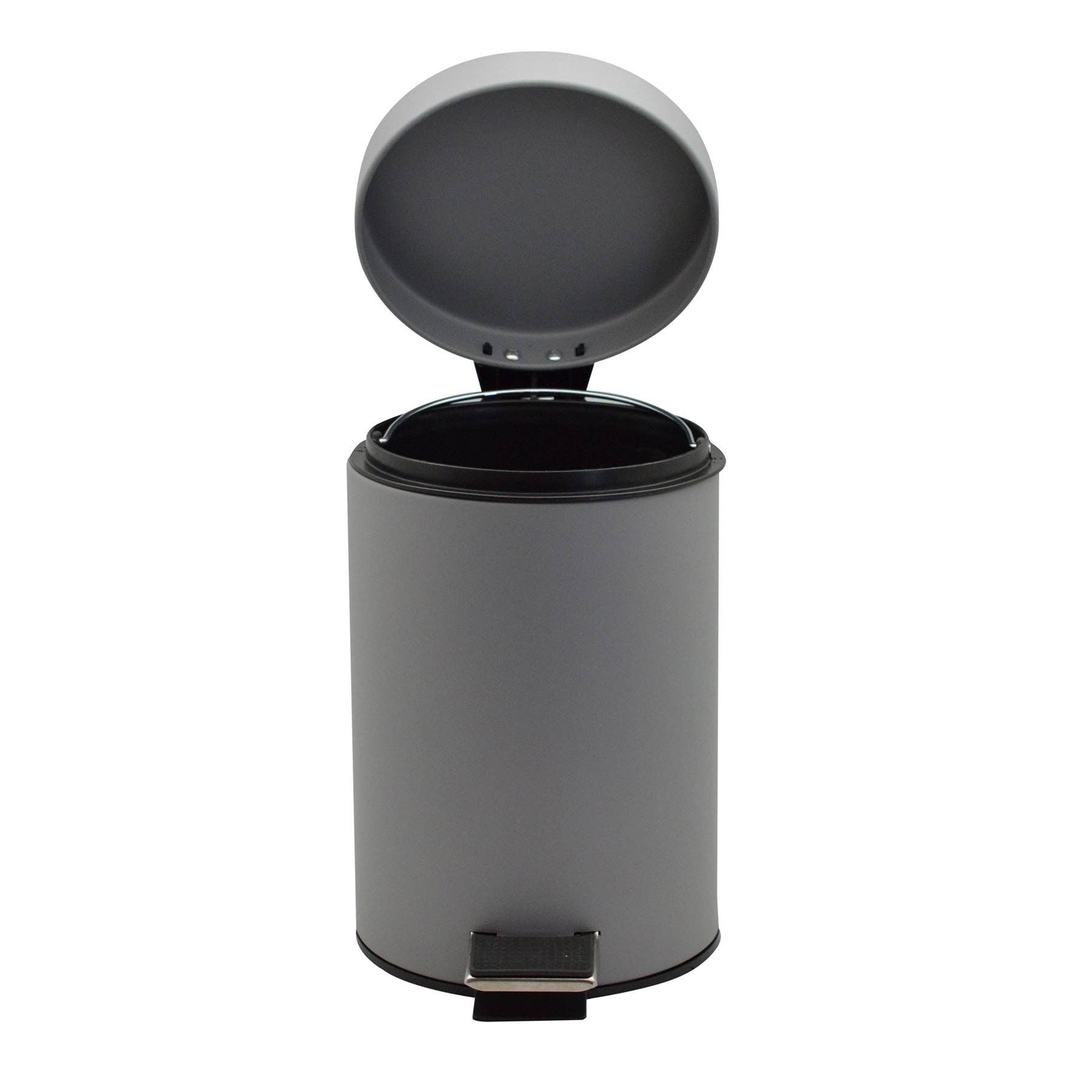 Rinkit Ltd – wholesale Rubbish can/Rubbish bin – Harbour Housewares Pedal Bin With Inner Bucket Grey Matte4