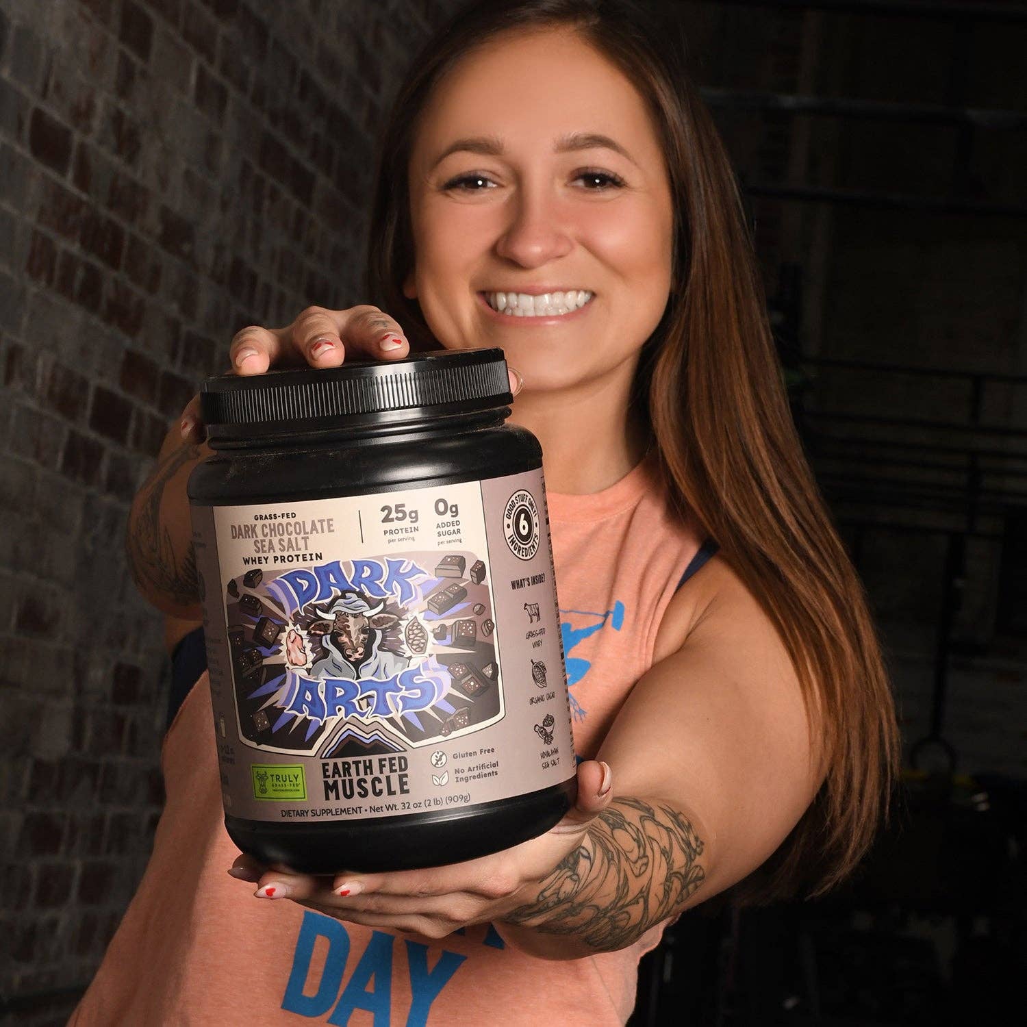 Earth Fed Muscle - Wholesale Protein/Superfood Powder - Dark Arts Salted Chocolate Grass-Fed Whey Protein10