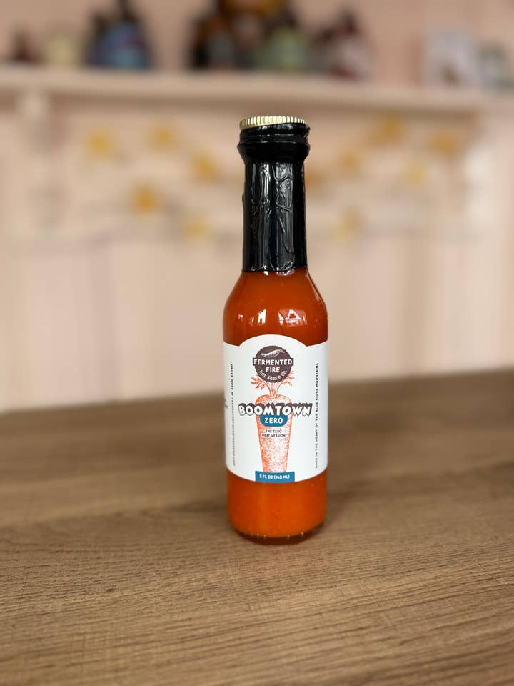Boomtown! Zero Heat for wholesale by Fermented Fire Hot Sauce Company