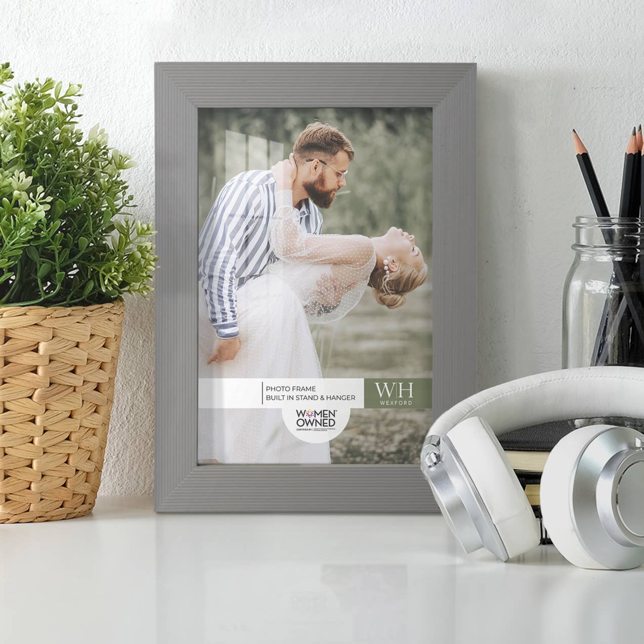 Wexford Home - Wholesale Picture Frame - Photo Frame, Real Wood with Texture, Grey4