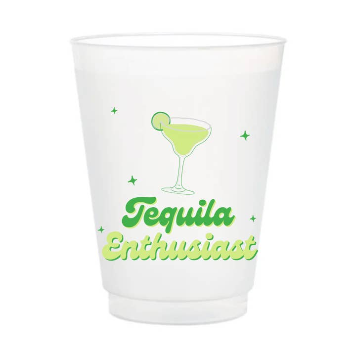 Tequila Enthusiast- Set of 8 Reusable Cups for wholesale by Sara's Signature