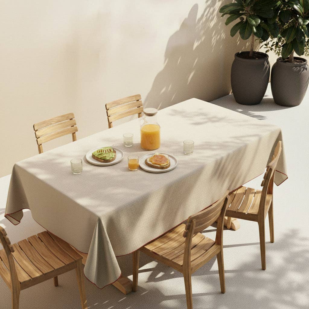 Happyfriday - Wholesale Tablecloth - Solace Linen Mantle1