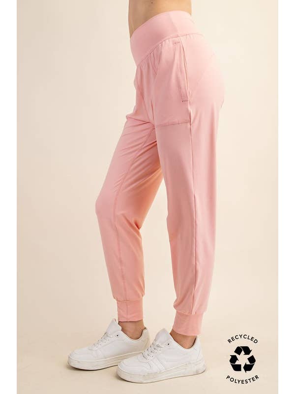 Sunday Morning - Wholesale Athletic Sweatpants/Joggers - Women's - P2165PL37-Plus Size Butter Soft Solid Jogger with Pockets25