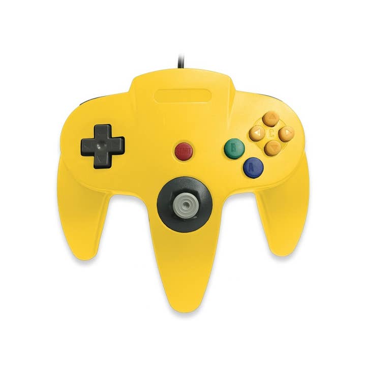 Nintendo 64 Controller Yellow for wholesale on Faire