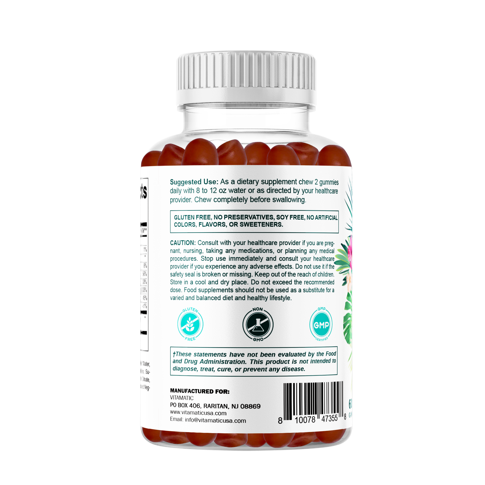 Vitamatic - Wholesale Oral Supplement/Vitamin - Vitamatic Hydrolyzed Collagen Gummies with  Zinc and Biotin9