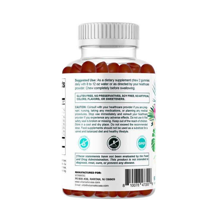 Vitamatic - Wholesale Oral Supplement/Vitamin - Vitamatic Hydrolyzed Collagen Gummies with Zinc and Biotin9