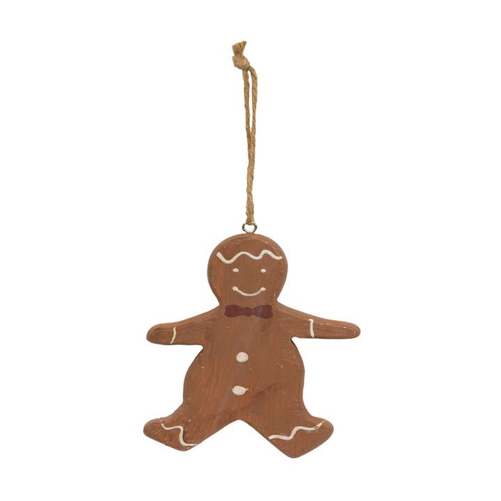 The Hearthside Collection – Engroshandel Pynt – Gingerbread Man julekagepynt i træ