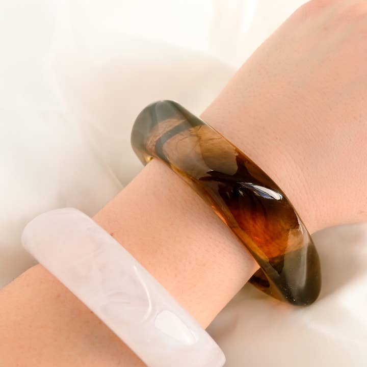 Blueyejewelry – wholesale Bangle bracelet – Chunky Resin Bangle Bracelets - Oversized Bold Resin Bangles