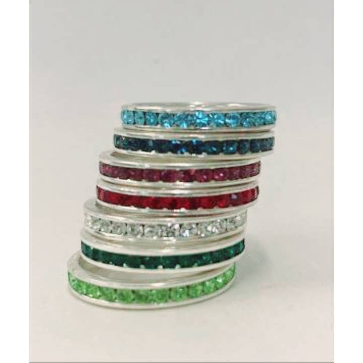 Anel de eternidade Ring Crystal Anel Z-1000 por atacado de Diamond Veneer Travel Jewelry