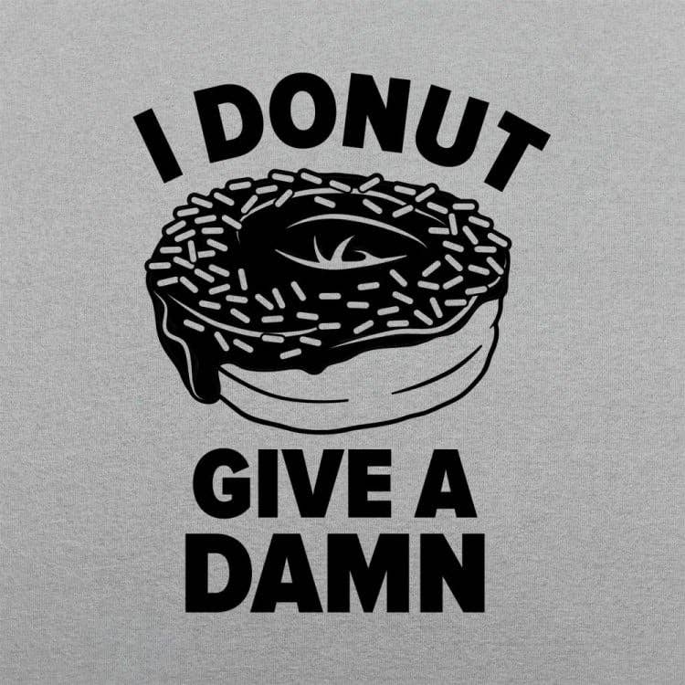 Gray Heather Donut Give a Damn Men's T-Shirt for wholesale on Faire1