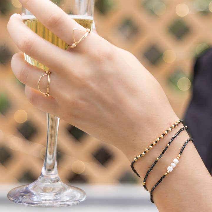 Pulseiras Elásticas de Missangas - Cores de Férias no Mar por atacado de Nica Life