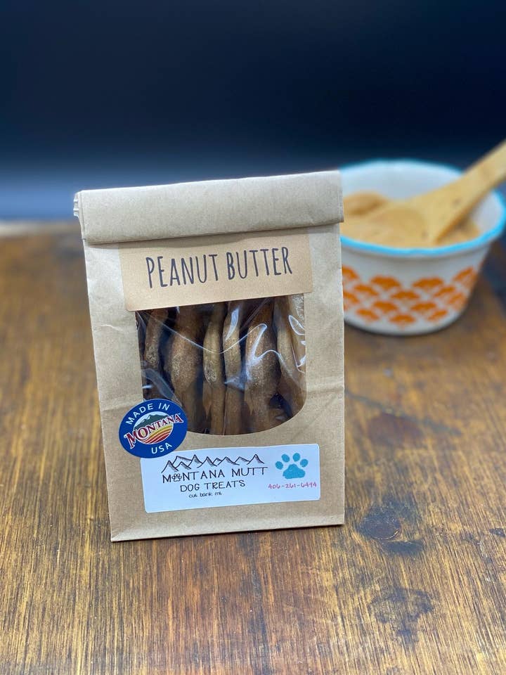 Peanut Butter Dog Treats for wholesale by MONTANA MUTT