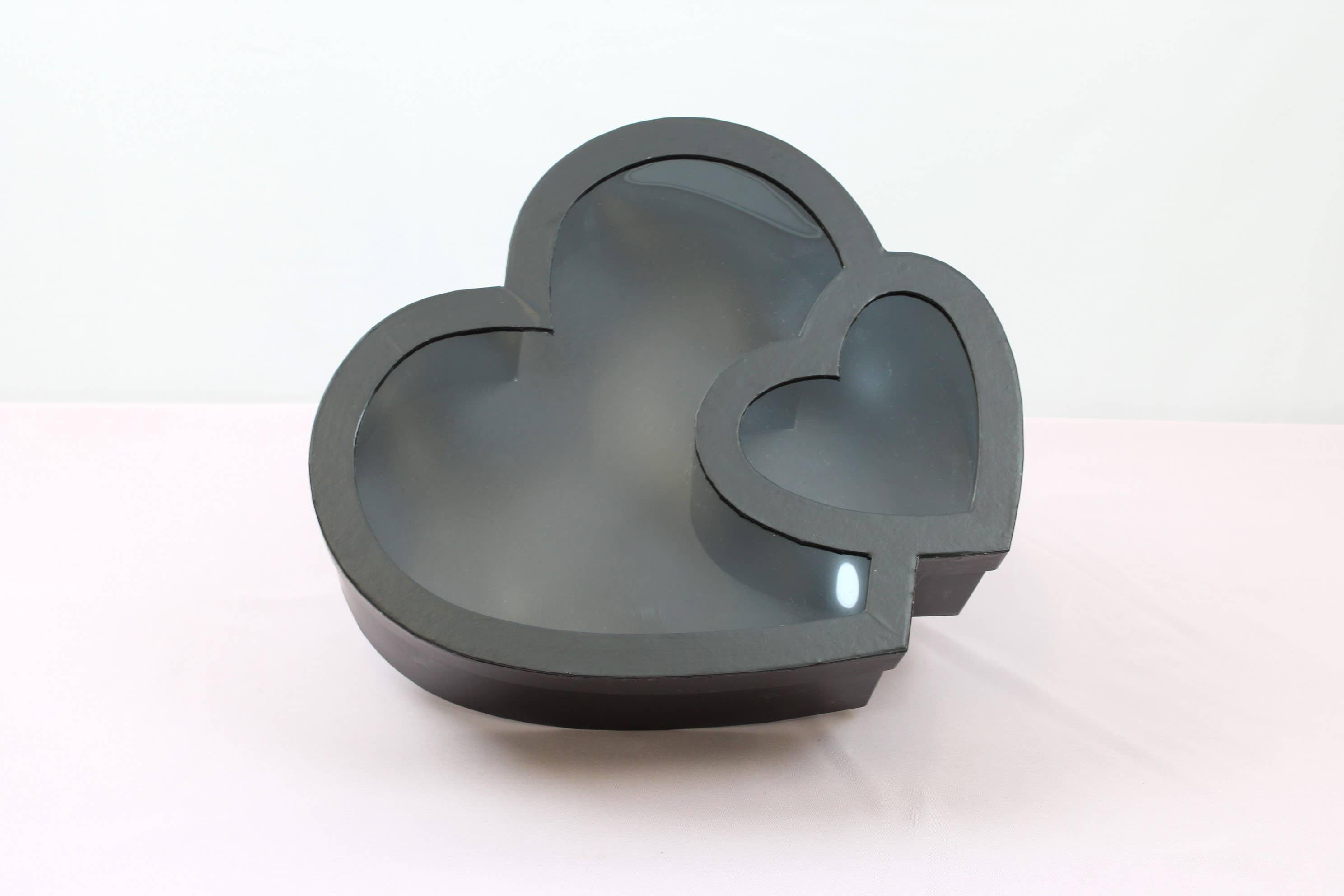 Elegant Design Supply - Wholesale Gift Box - Double Heart Flower Gift Box with Lid - Various Colors - For Preserved/ Eternal Rose / Gift / Chocolate Strawberries Arrangements2