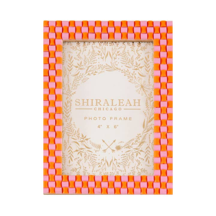 Shiraleah - Wholesale Picture Frame - VIVA 4" X 6" CHECK PICTURE FRAME, MULTI