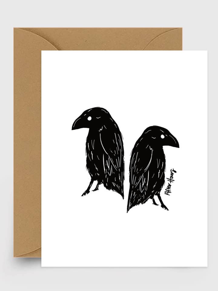 Carte Corbeau pour la vente par After Hours Creative