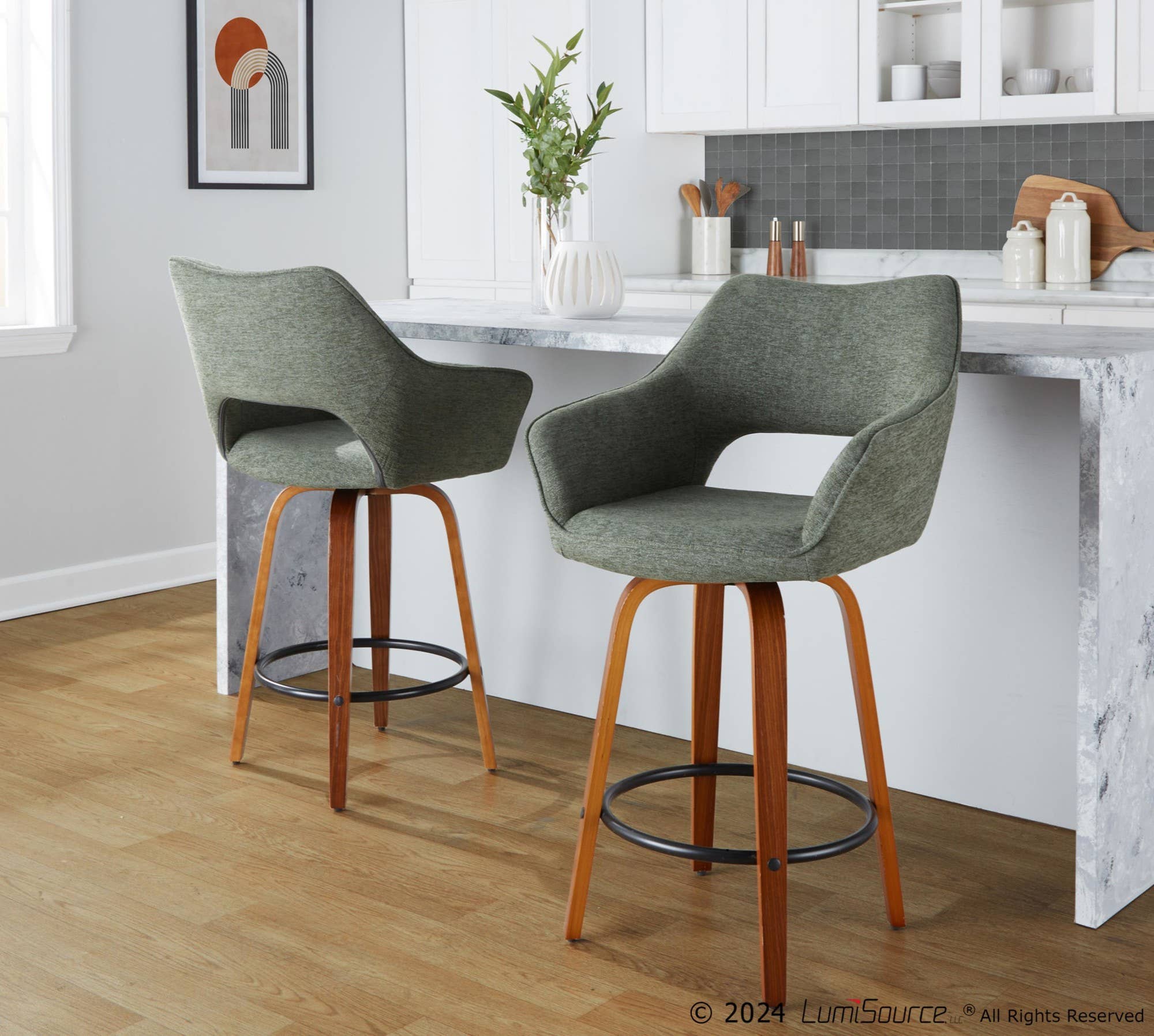 LumiSource and Grandview Gallery - Wholesale Stool - Mustang 26" Fixed-Height Counter Stool - Set of 28