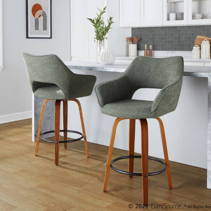 LumiSource and Grandview Gallery - Wholesale Stool - Mustang 26" Fixed-Height Counter Stool - Set of 28