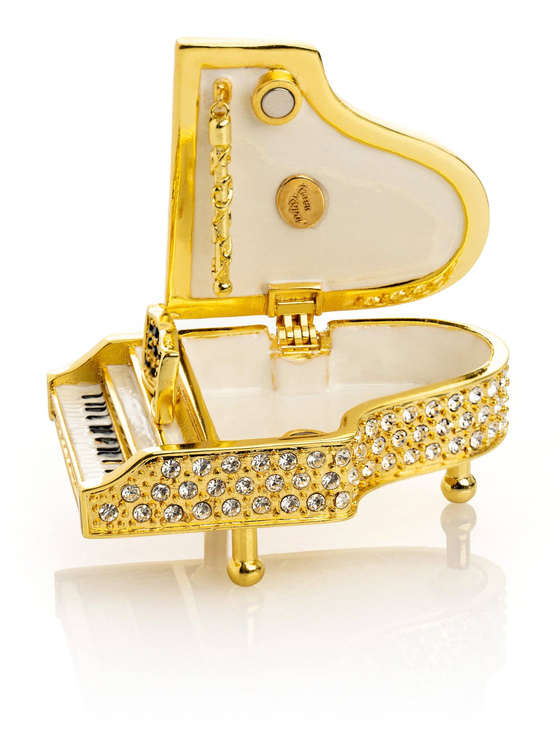 Keren Kopal - Wholesale Jewelry Box/Organizer - Golden White Piano6
