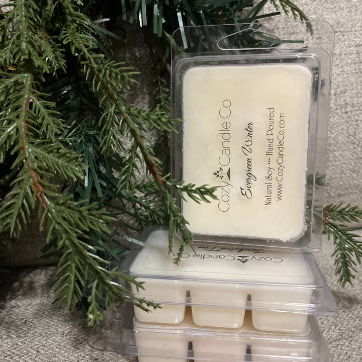 Evergreen Winter wax melt (Pack of six) for wholesale by Cozy Candle Co
