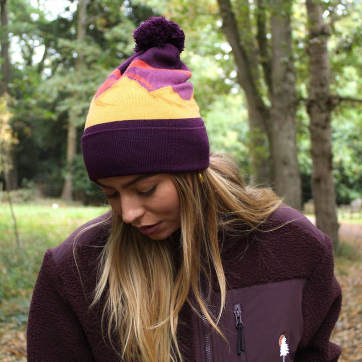 Bonnet à pompon montagne pour la vente par VO