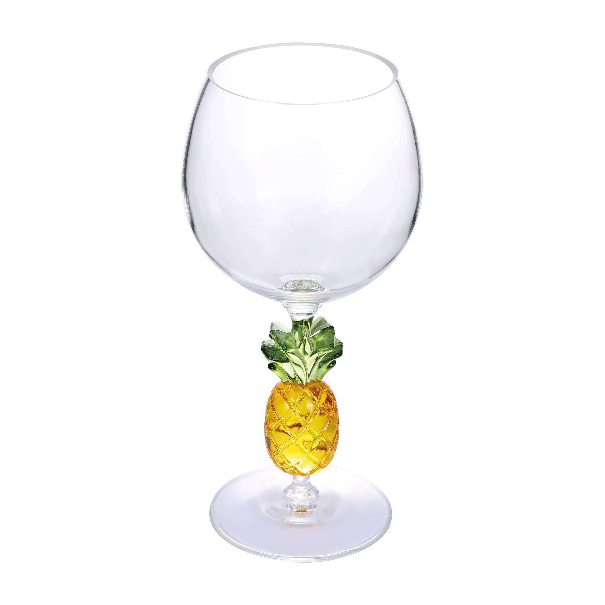 Supreme Housewares - Wholesale Wine Glass - Pineapple 18oz Acrylic Plastic Wine Glass2