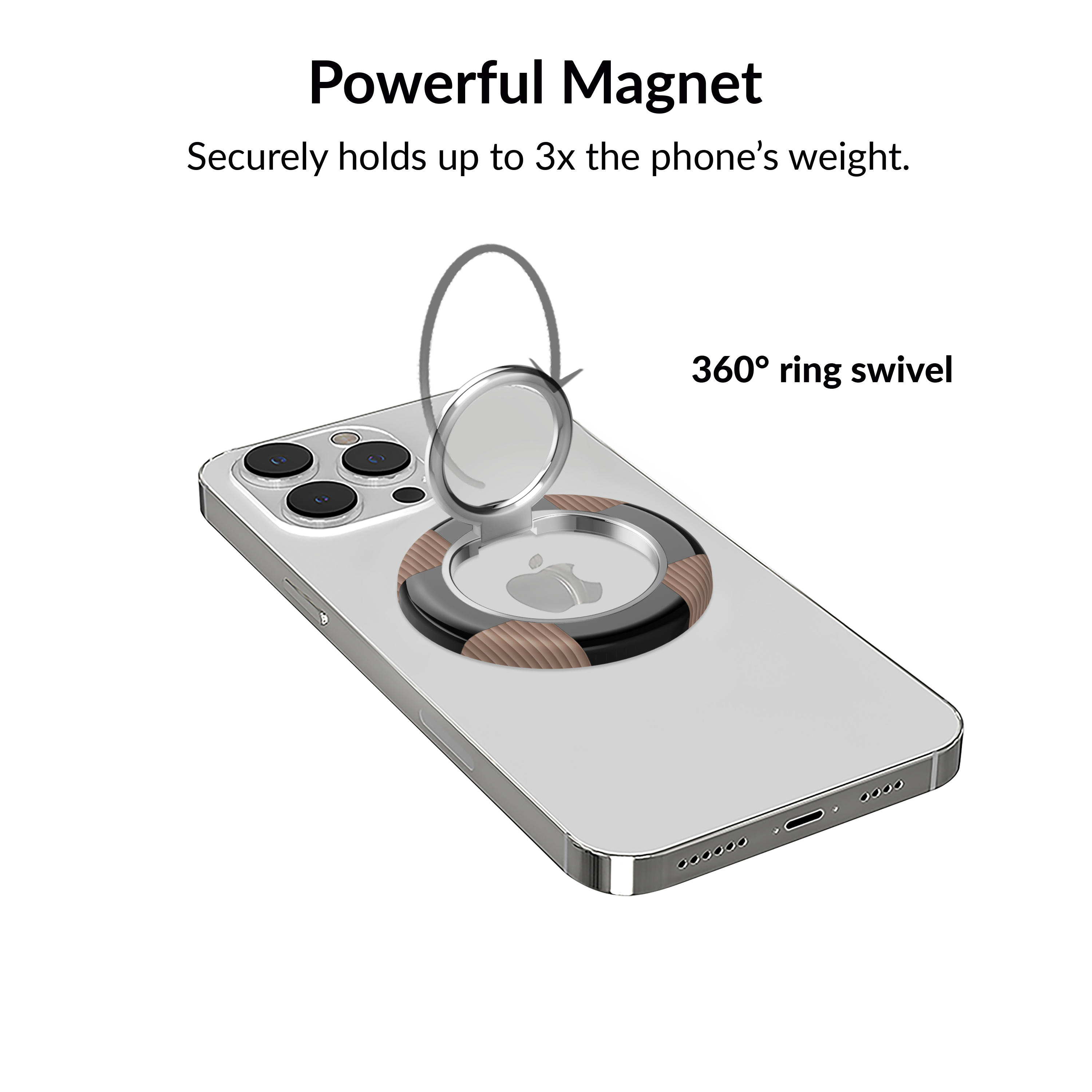 VELVET CAVIAR - Wholesale Phone Grip - Magnetic Phone Ring & Stand - Mocha Vibe Checker1