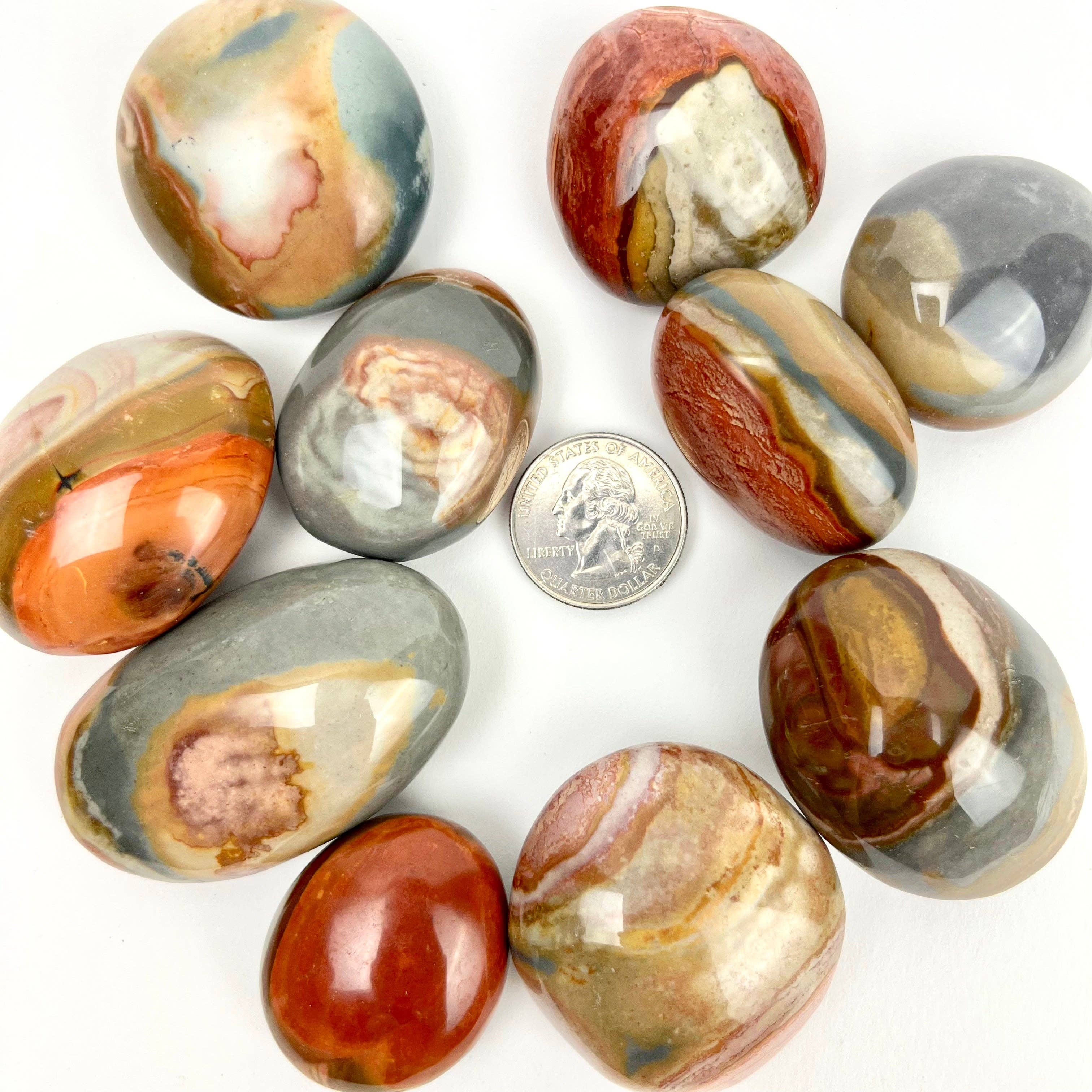 Pelham Grayson Rose – wholesale Spiritual stone/crystal – Polychrome "Desert" Jasper| Palmstone | 30-40mm | Madagascar3