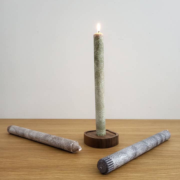 NAMUOS - Wholesale Tapered Candle/Candlestick - Palmvax scented taper candle FROST | set of 2
