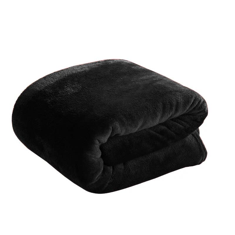 home mart goods – Großhandel Überwurfdecke – 50"x60" Schwarze Weiche Warme Gemütliche Bettdecke1
