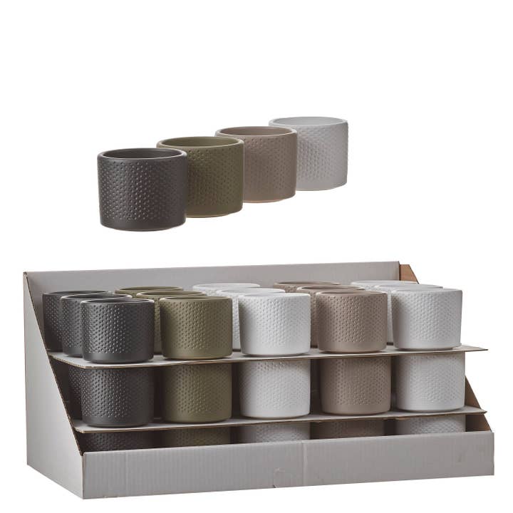 BIDKhome - Wholesale Plant Pot - Polly Ceramic Pot Planter (Set of 64)