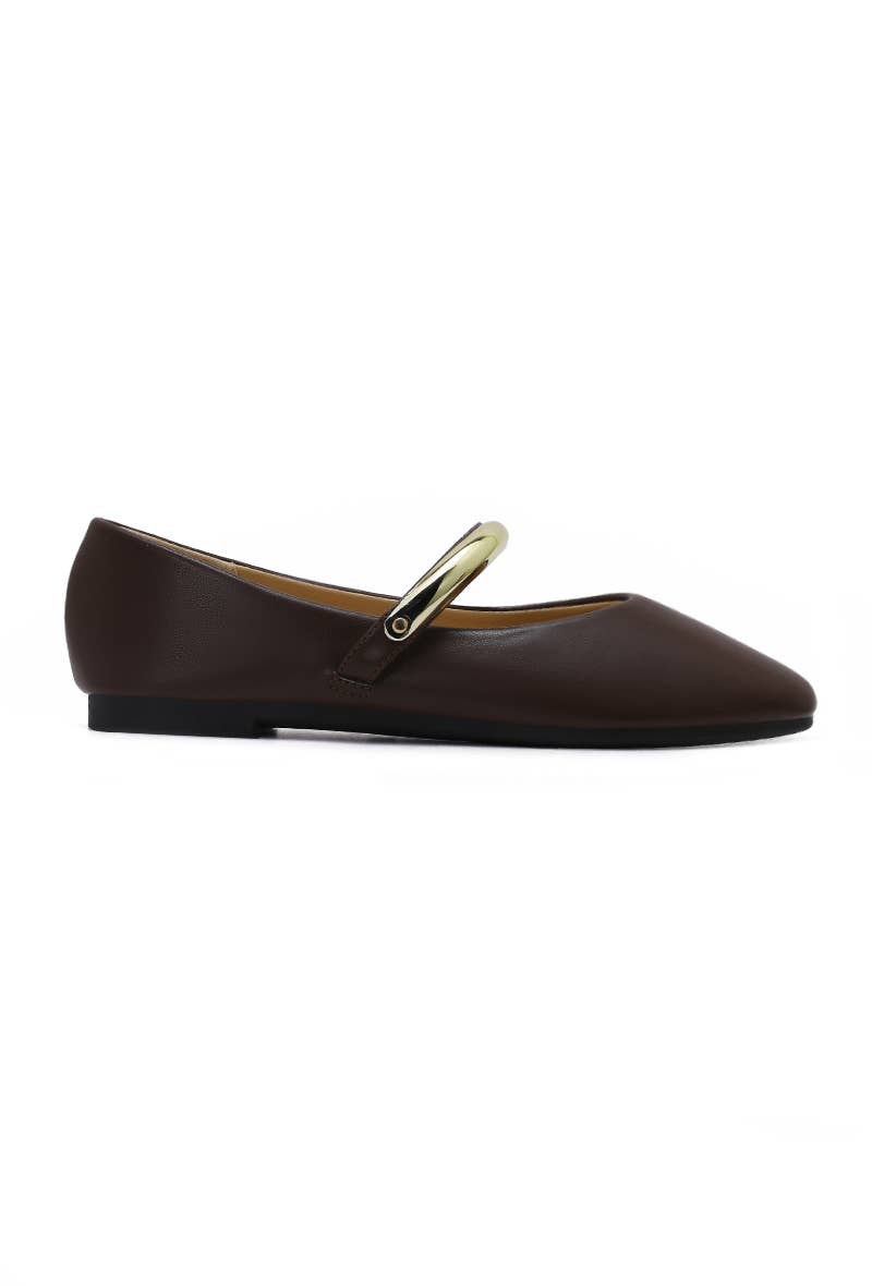Joia Paris - Wholesale Flats/Loafers - Women's - Ballet flat with buckle, comfortable sole H8-972M18