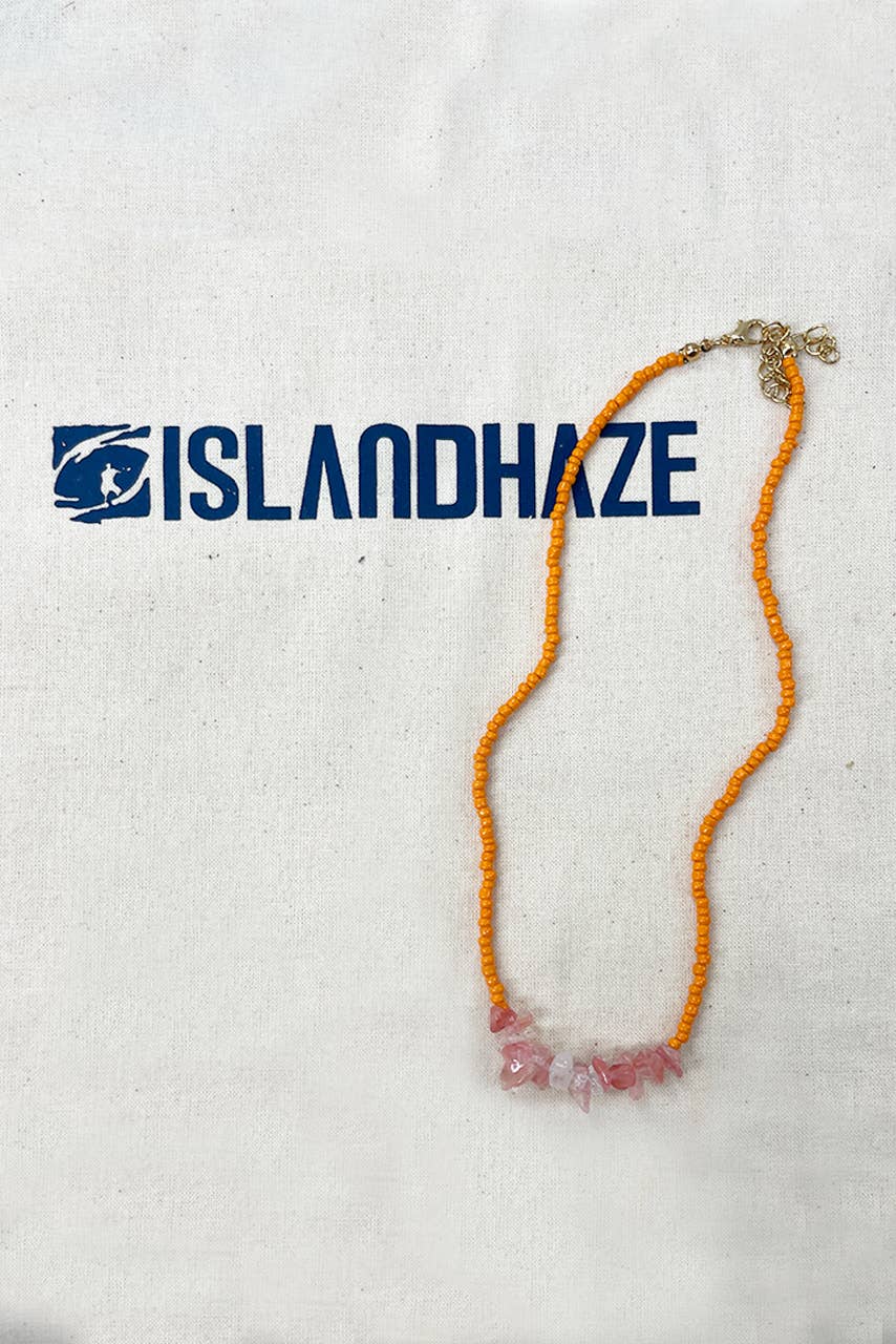 Islandhaze - Wholesale Beaded/Pearl Necklace - Rice  Beads with crystal stone necklace13