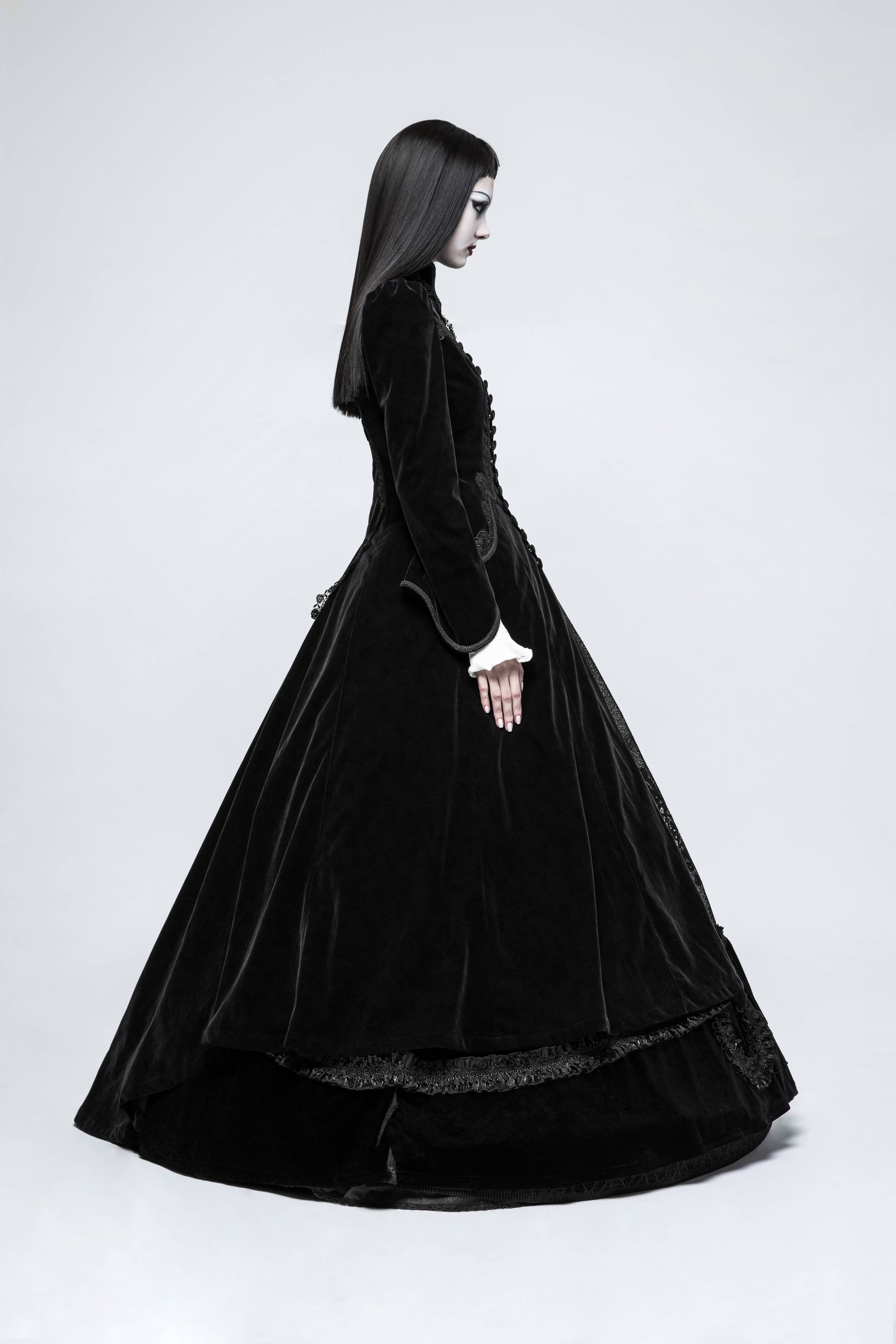 Western Fashion - Wholesale Dress - Women's - GOTHIC PALACE SWALLOW TAIL LONG DRESS6